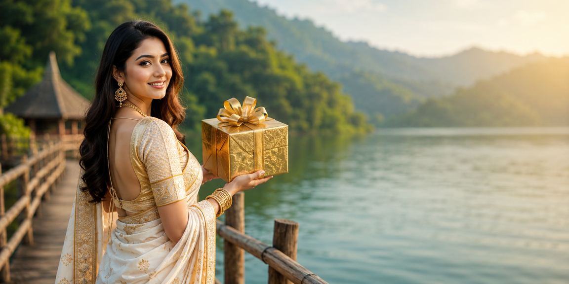 বান্দরবানে শাড়ি পরিহিত নারী মোবাইলে লটারি ও বেটিং প্ল্যাটফর্ম ব্যবহার করছেন