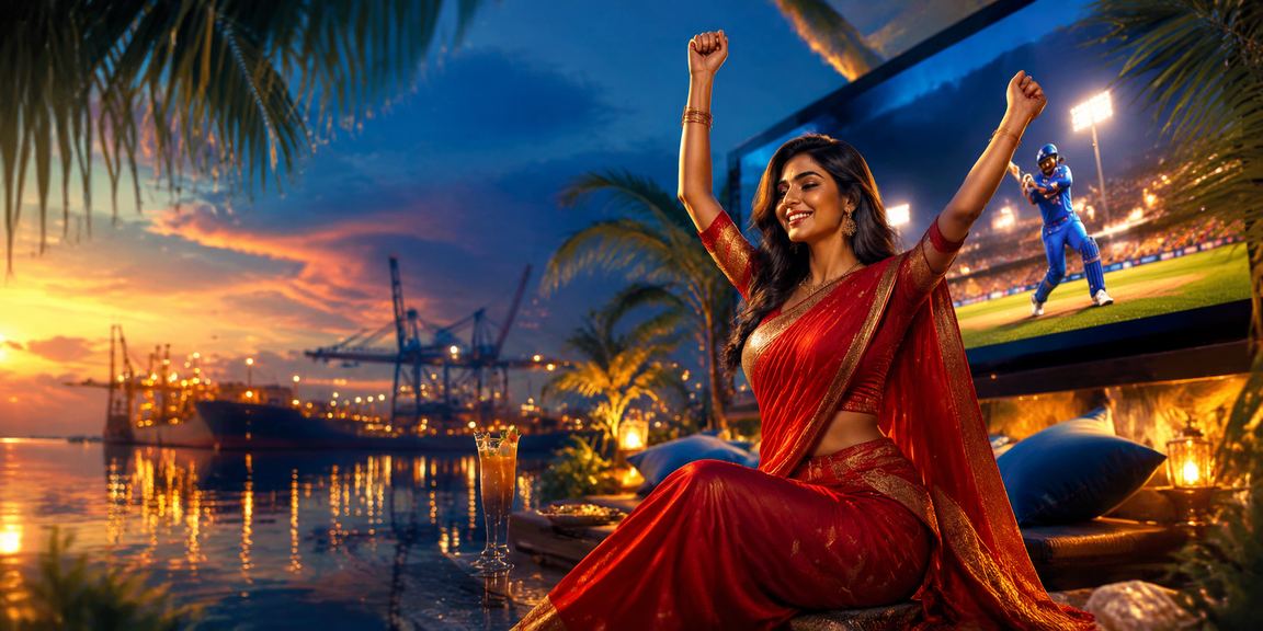 নারায়ণগঞ্জে শাড়ি পরিহিত নারী মোবাইলে ক্রিকেট বেটিং করছেন