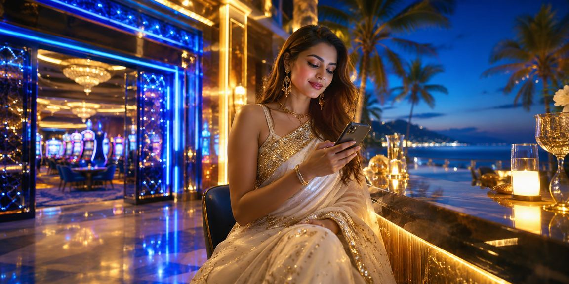 রংপুরে শাড়ি পরিহিত নারী মোবাইলে ক্যাসিনো গেম খেলছেন